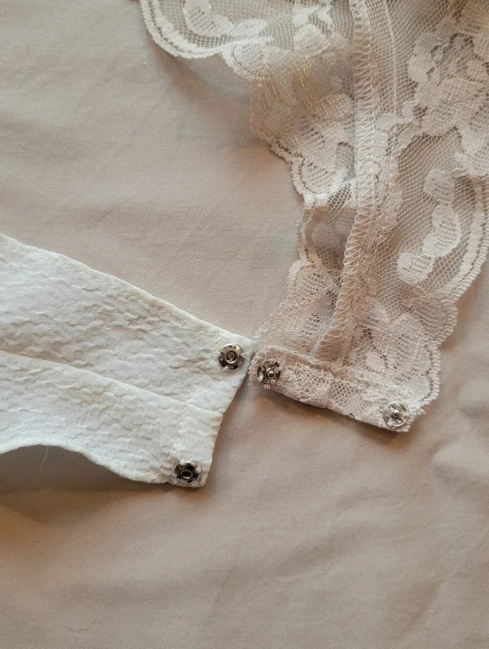 Vintage 80s 90s Victoria’s Secret Gold Label Ivory Lace Bodysuit Teddy Small S